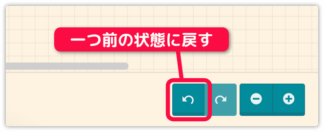 一つ前の状態に戻す