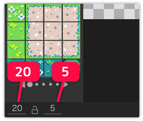 マップサイズを20x5にする